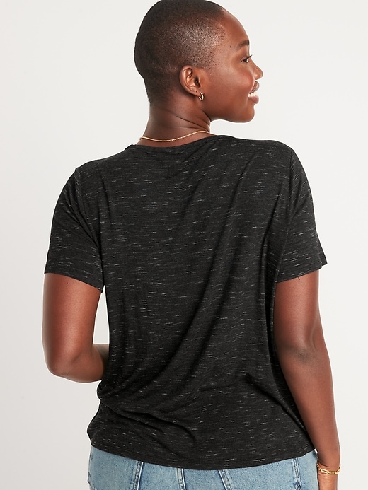 Image number 6 showing, Luxe Crew-Neck T-Shirt for Women
