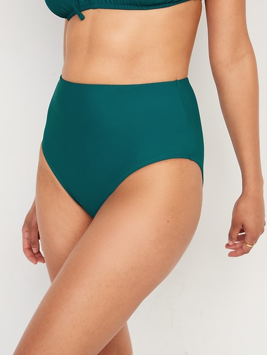 High Rise Classic Bikini Swim Bottoms For Women Old Navy