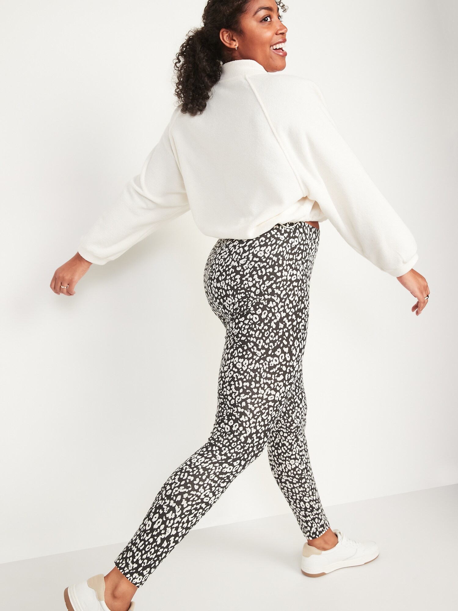 High Waisted Printed Ankle Leggings For Women Old Navy