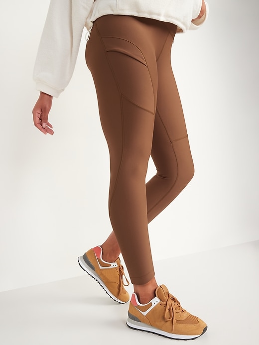 Image number 5 showing, High-Waisted PowerSoft 7/8 Cargo Leggings