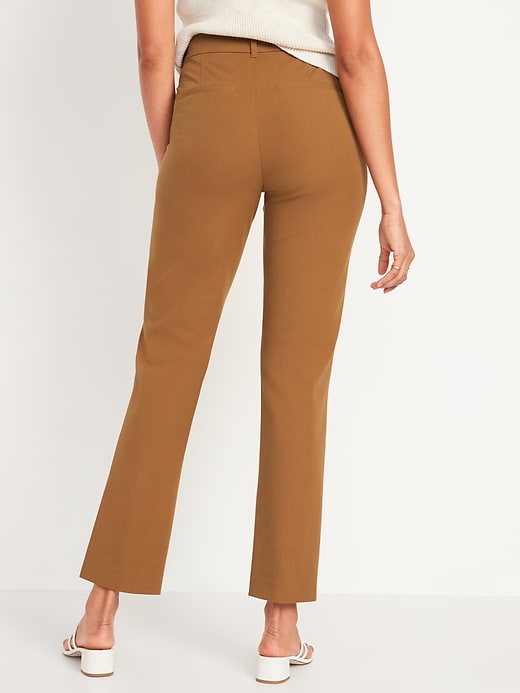 Image number 2 showing, High-Waisted Pixie Straight Ankle Pants