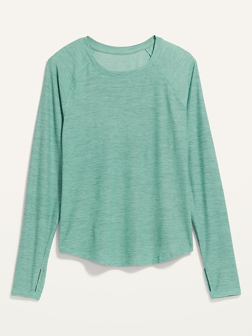 Image number 4 showing, Long-Sleeve Breathe ON Slub-Knit T-Shirt