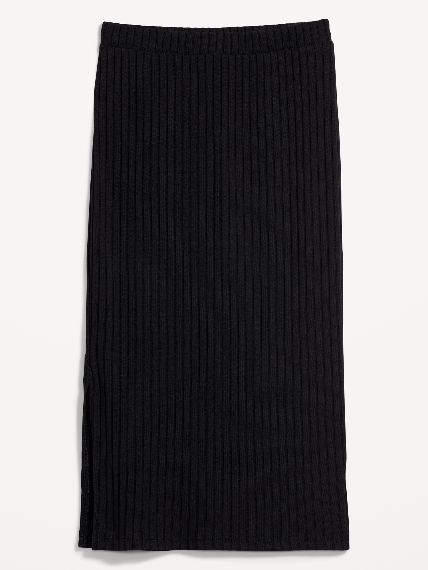 Fitted Rib Knit Midi Skirt Old Navy