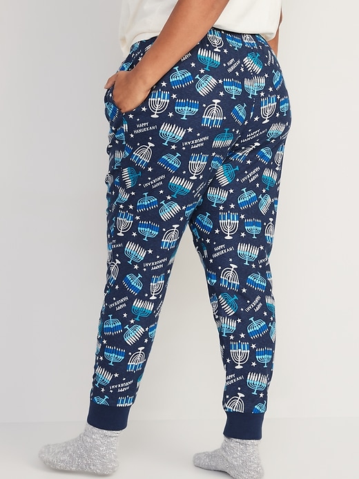 Image number 6 showing, Printed Flannel Jogger Pajama Pants