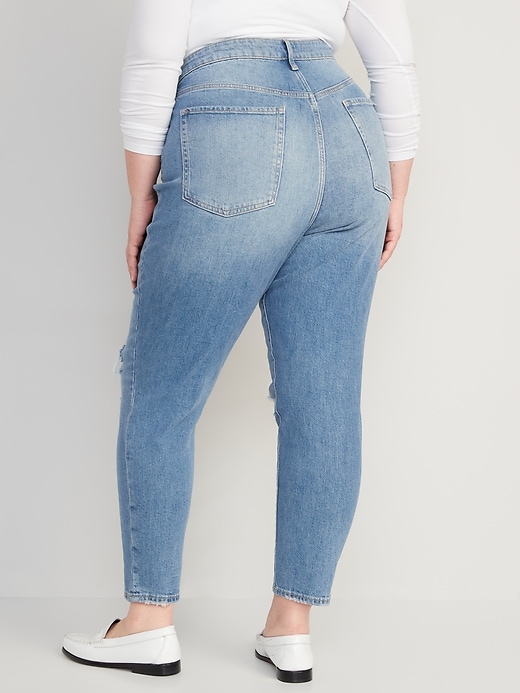 Image number 8 showing, Higher High-Waisted OG Straight Ripped Jeans for Women