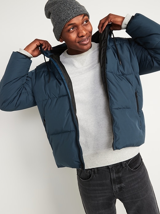 View large product image 1 of 2. Frost-Free Water-Resistant Hooded Puffer Jacket
