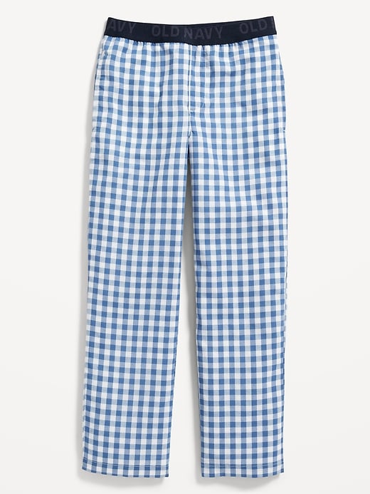 View large product image 1 of 2. Straight Printed Poplin Pajama Pants for Boys
