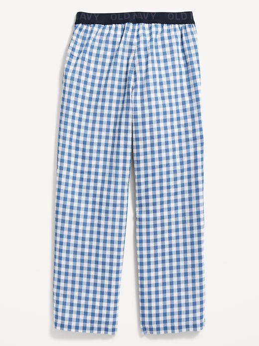 View large product image 2 of 2. Straight Printed Poplin Pajama Pants for Boys