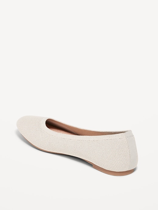 Image number 8 showing, Knit Almond-Toe Ballet Flats
