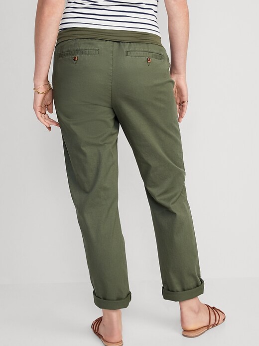 Image number 3 showing, Maternity Rollover-Waist OGC Chino Pants