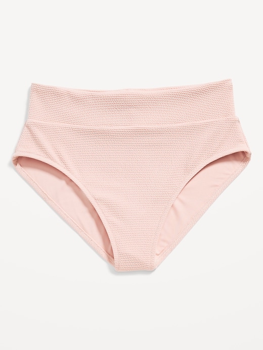 High Waisted Pucker Classic Bikini Swim Bottoms For Women Old Navy