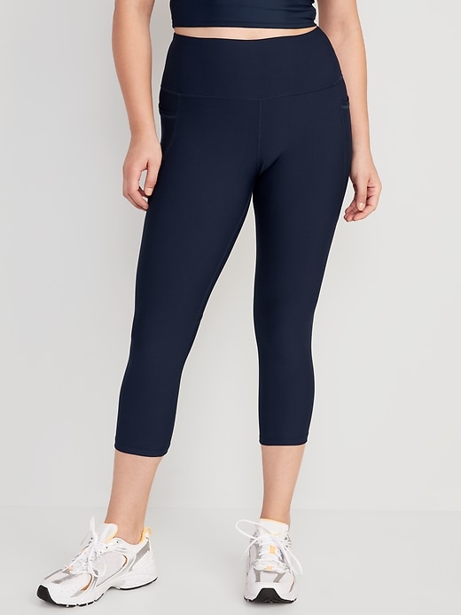 Image number 5 showing, High-Waisted PowerSoft Crop Leggings for Women