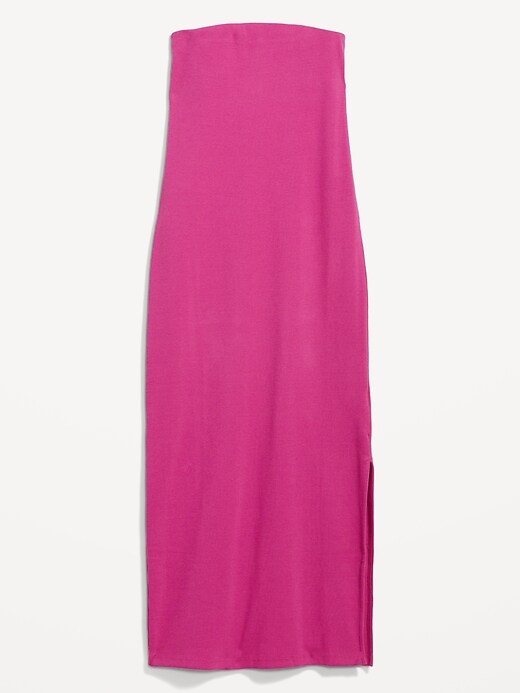 Image number 4 showing, Fitted Strapless Rib-Knit Midi Tube Dress