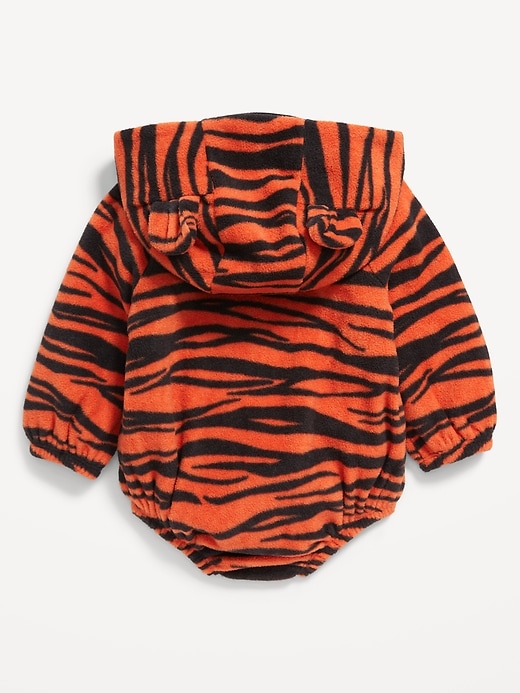 View large product image 2 of 3. Matching Unisex Tiger Costume Hooded One-Piece Romper for Baby
