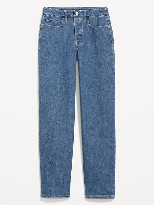 Image number 4 showing, High-Waisted OG Loose Cotton-Hemp Blend Jeans