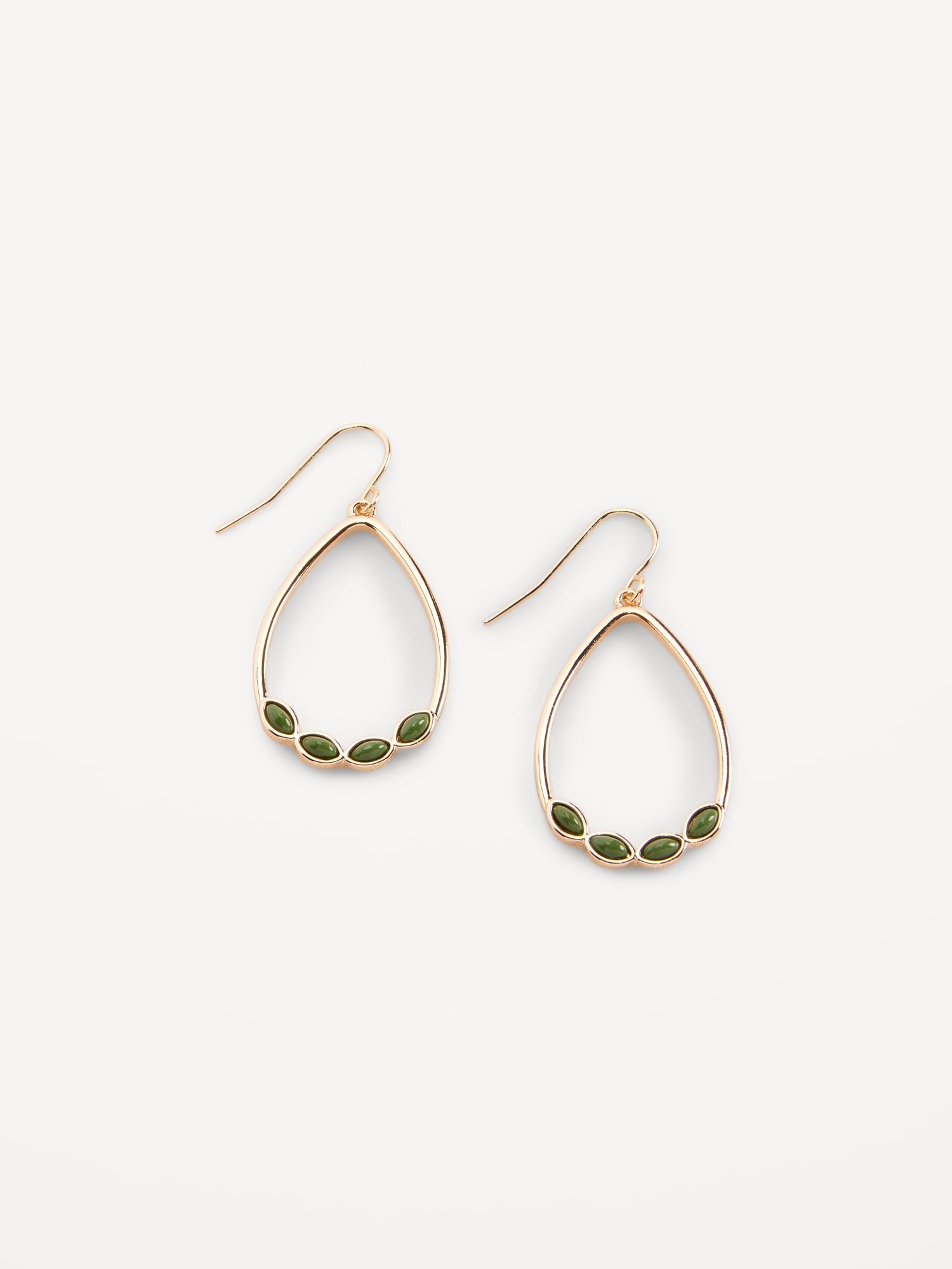 Gold Plated Teardrop Hoop Earrings For Women Old Navy