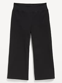 View large product image 4 of 4. PowerChill High-Waisted Cropped Wide-Leg Performance Pants for Girls