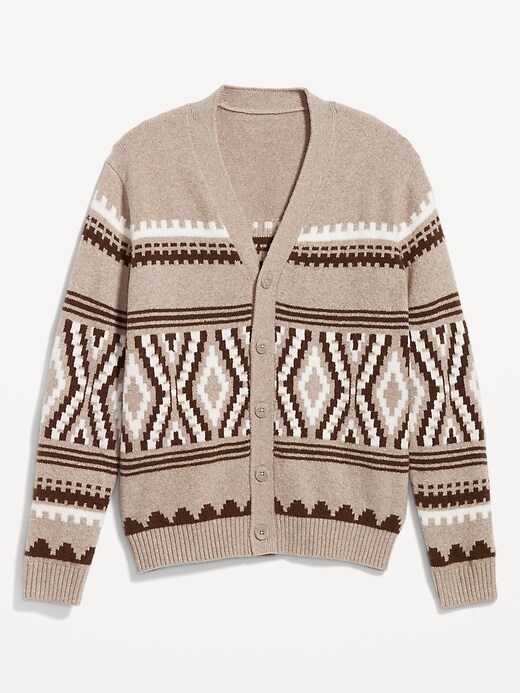 Image number 4 showing, Button-Front Fair Isle Cardigan Sweater