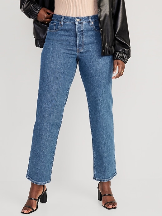 Image number 5 showing, High-Waisted OG Loose Cotton-Hemp Blend Jeans
