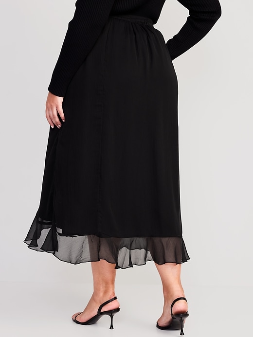 Image number 8 showing, High-Waisted Ruffled Maxi Skirt