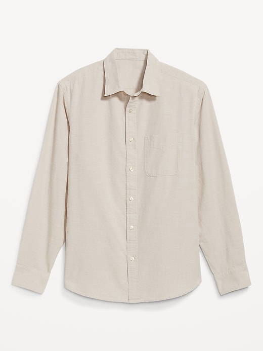 Image number 4 showing, Regular-Fit Everyday Non-Stretch Chambray Shirt