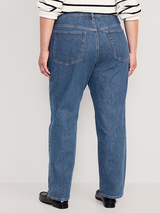 Image number 8 showing, High-Waisted OG Loose Cotton-Hemp Blend Jeans