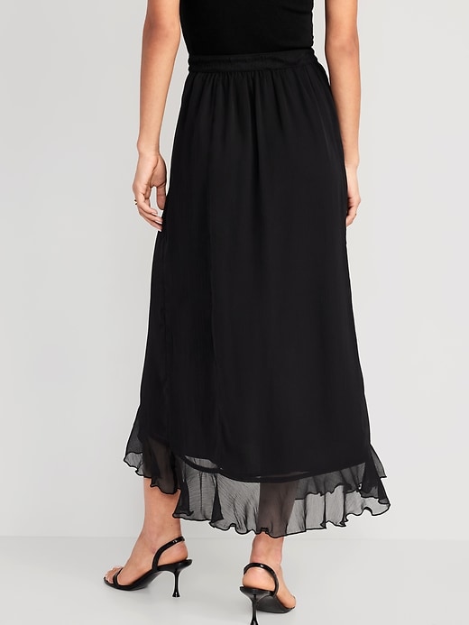 Image number 2 showing, High-Waisted Ruffled Maxi Skirt