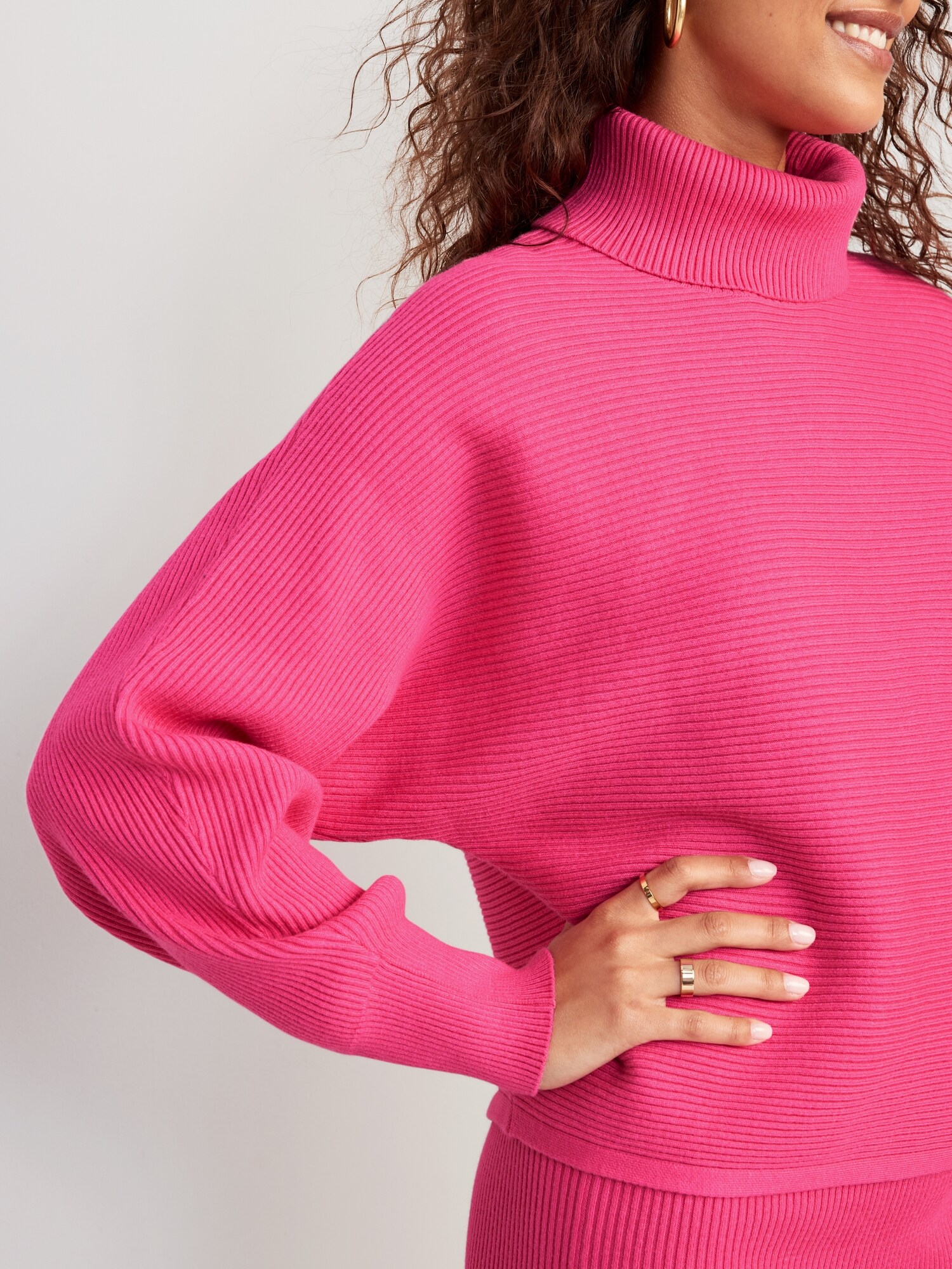 Cropped Rib Knit Turtleneck Sweater Old Navy