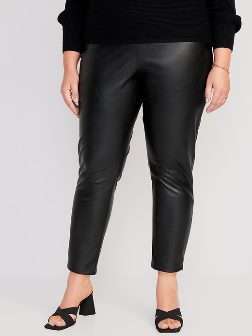 Image number 7 showing, Extra High-Waisted Faux Leather Pants