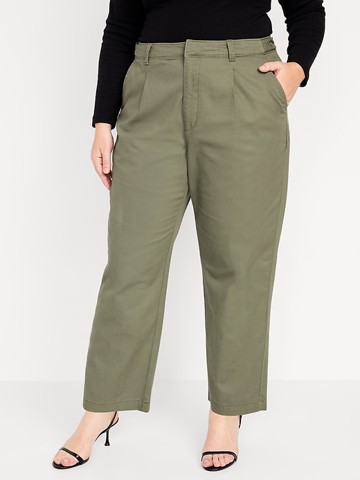 Image number 7 showing, High-Waisted Chino Ankle Pants