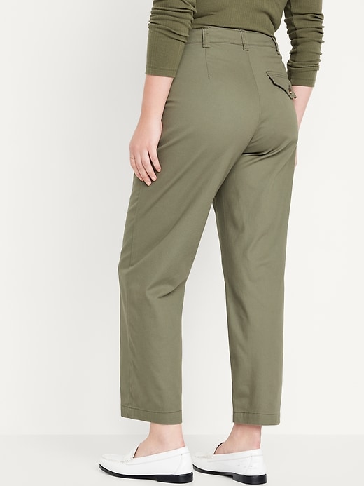 Image number 6 showing, High-Waisted Chino Ankle Pants