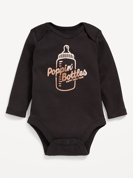 View large product image 1 of 2. Long-Sleeve Graphic Bodysuit for Baby