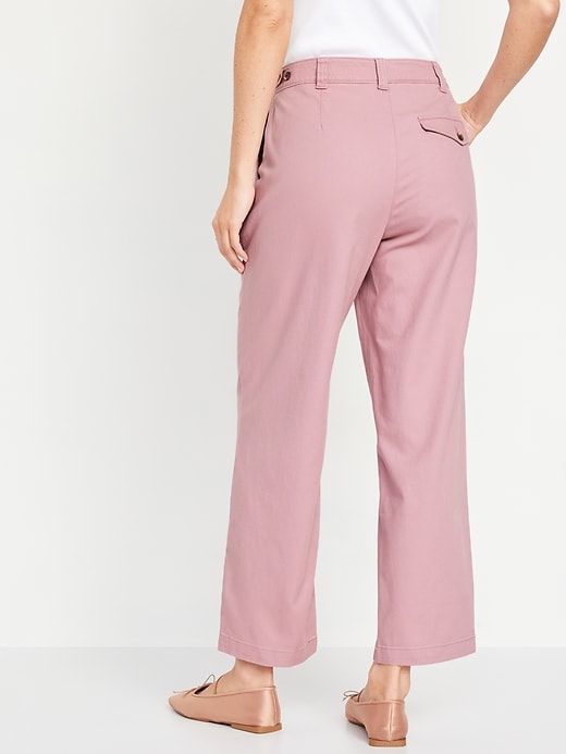 Image number 2 showing, High-Waisted Chino Ankle Pants