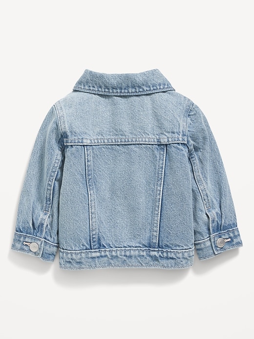 View large product image 2 of 2. Heart-Pocket Trucker Jean Jacket for Baby
