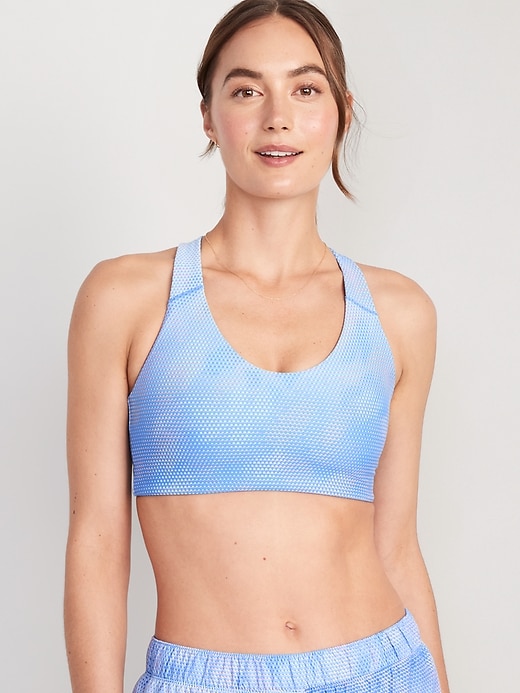Image number 1 showing, Medium Support PowerSoft Racerback Sports Bra 2X-4X