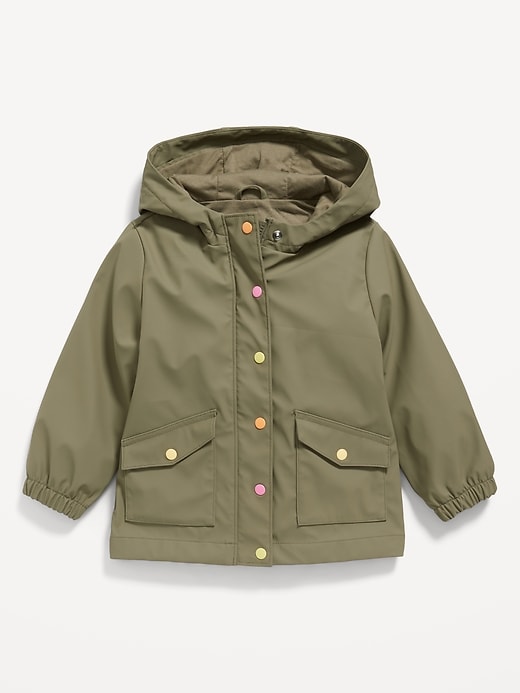 View large product image 1 of 1. Water-Resistant Hooded Jacket for Toddler Girls