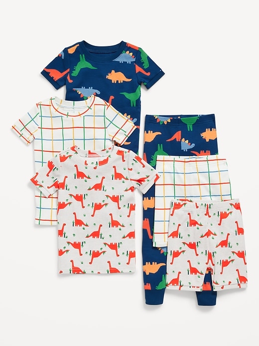 View large product image 1 of 2. Unisex Snug-Fit 6-Piece Pajama Set for Toddler & Baby