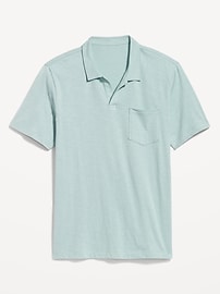 View large product image 4 of 4. Classic Fit Slub-Knit Polo