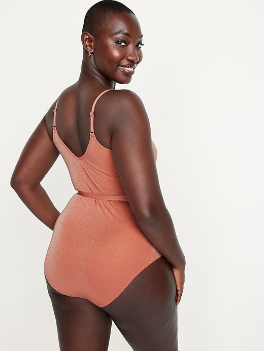 Image number 6 showing, Shine Wrap-Front Swimsuit