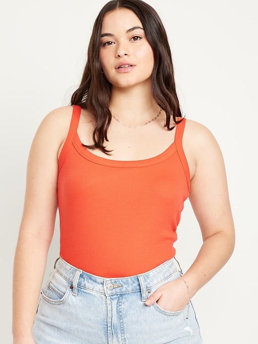 Image number 5 showing, Fitted Rib-Knit Tank Top