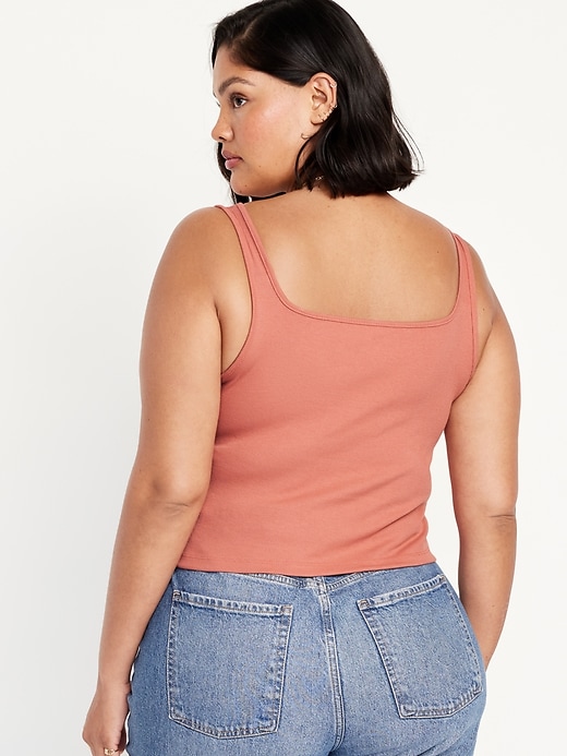 Image number 8 showing, Ultra-Cropped Rib-Knit Tank Top