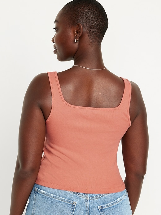 Image number 6 showing, Ultra-Cropped Rib-Knit Tank Top