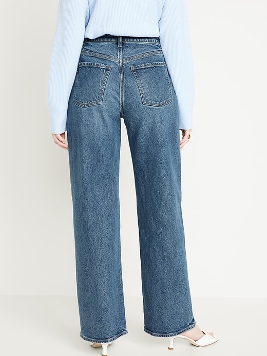 Image number 7 showing, Curvy Extra High-Waisted Wide-Leg Jeans