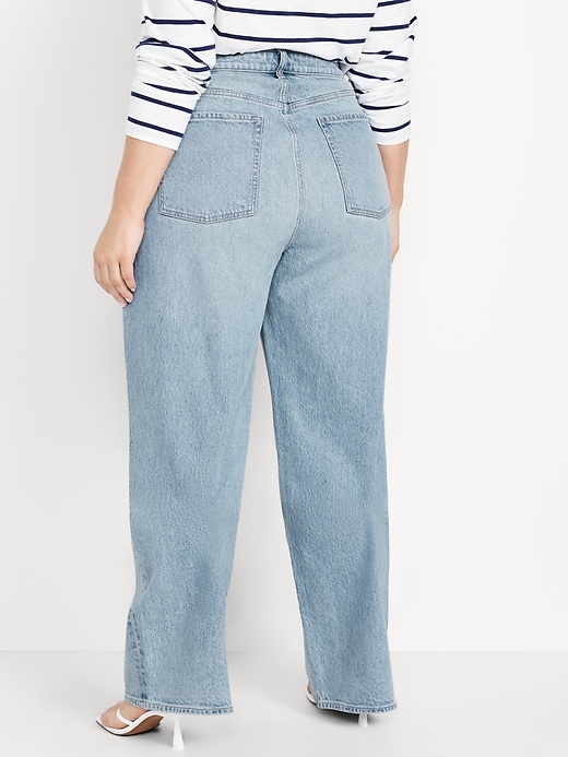 Image number 6 showing, Curvy Extra High-Waisted Wide-Leg Jeans