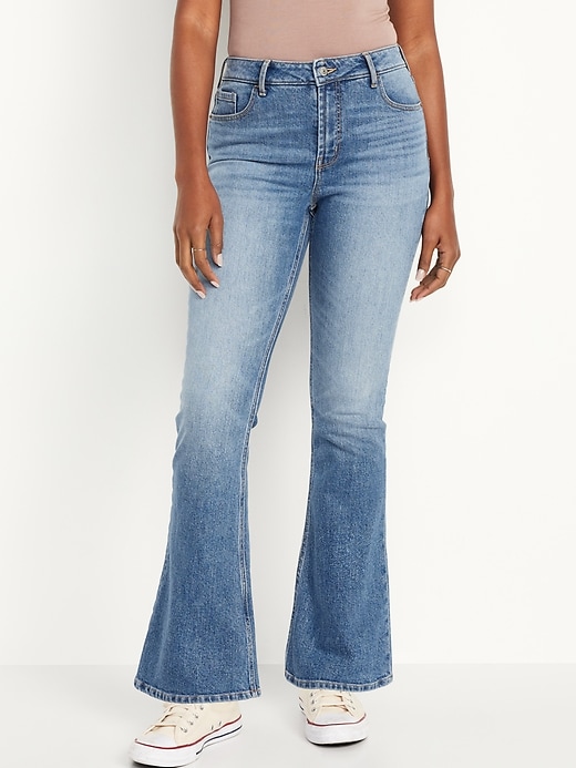 Image number 1 showing, Extra High-Waisted Flare Jeans