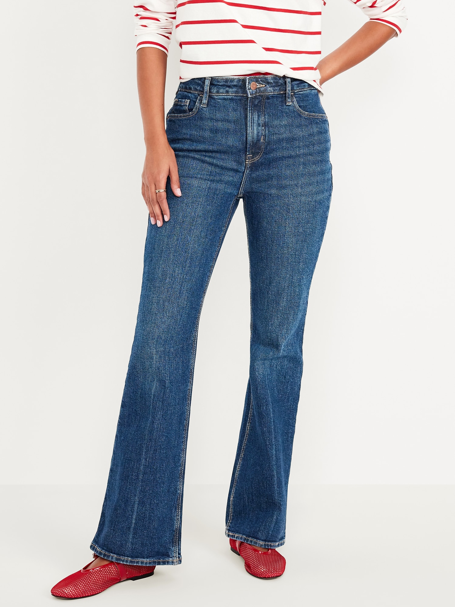 Extra High Waisted Flare Jeans Old Navy