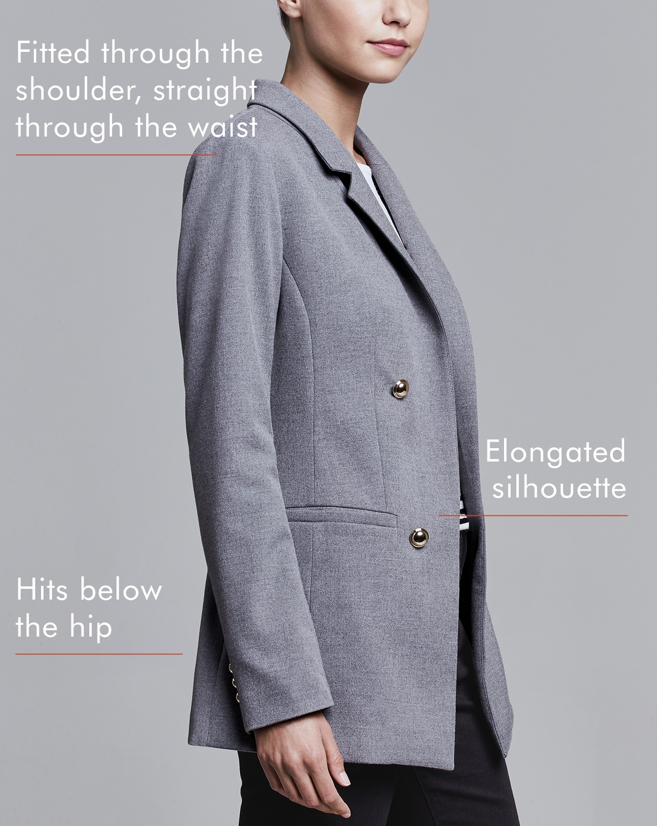 classic blazer fit back