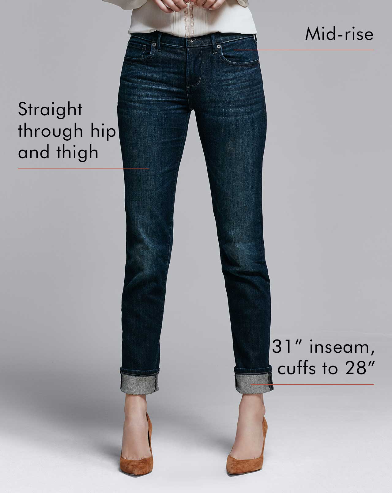 women's straight denim