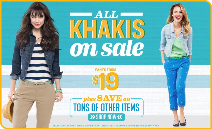 All Khakis on Sale