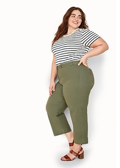 old navy plus size khaki pants